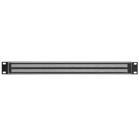 Lowell Manufacturing IP-ID-1 1U Rackmount Identification Panel, Black
