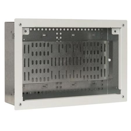 Lowell Manufacturing IWB-914 In-Wall Box with Trim Plate, 9.25 x 14.25", White
