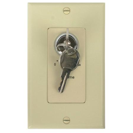 Lowell Manufacturing KL100 100W 3dB Attenuator, Decorator 1-Gang/Keylock, Ivory
