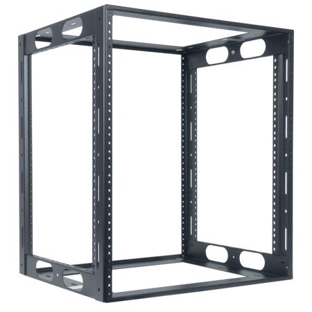Lowell Manufacturing LCR-1216 12U Credenza Rack, 16" Depth, Black
