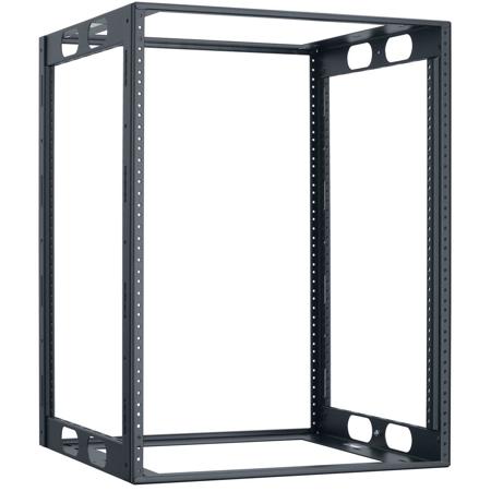 Lowell Manufacturing LCR-1416 14U Credenza Rack, 16" Depth, Black