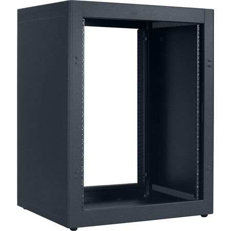 Lowell Manufacturing LDTR-1418 14U Desktop Rack, 150 Lbs Capacity, Black