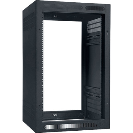 Lowell Manufacturing LER-1822-LRD 18U 22" Depth Enclosed Rack without Rear Door