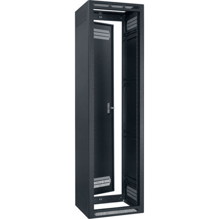 Lowell Manufacturing LER-4422 44U 22" Depth Enclosed Rack with Rear Door
