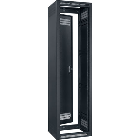 Lowell Manufacturing LER-4432 44U 32" Depth Enclosed Rack with Rear Door