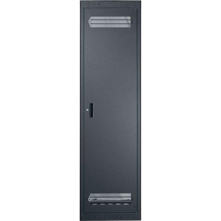 Lowell Manufacturing LFR-4427 44U 27" Enclosed Rack, Rear Door & 2x Fixed Rails