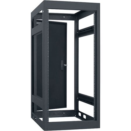 Lowell Manufacturing LGNR 24U 27" Depth Narrow Gangable Rack with Rear Door
