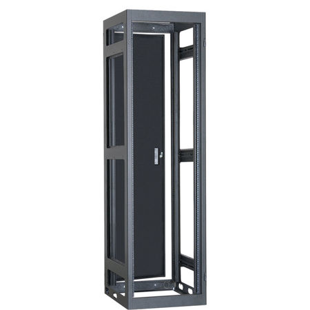 Lowell Manufacturing LGNR 37U 32" Depth Narrow Gangable Rack with Rear Door