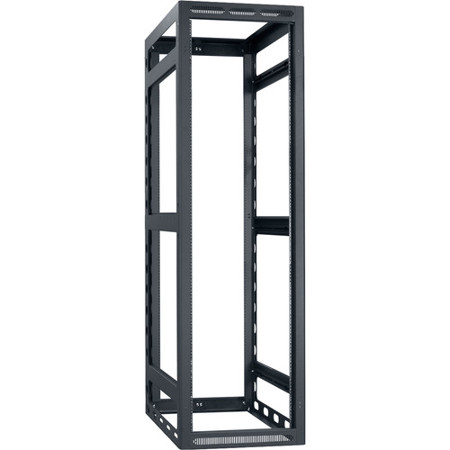 Lowell Manufacturing LGR 40U 42" Depth Gangable Rack without Rear Door, Black