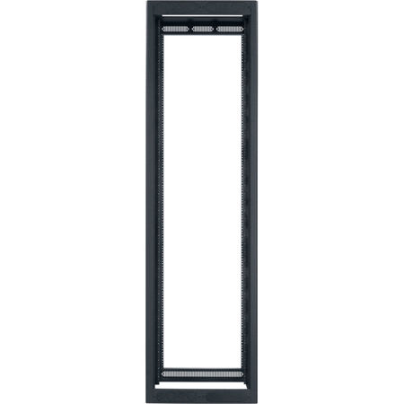 Lowell Manufacturing LGR 44U 32" Depth Gangable Rack without Rear Door, Black