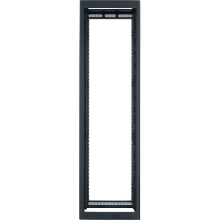 Lowell Manufacturing LGR 44U 36" Depth Gangable Rack without Rear Door, Black