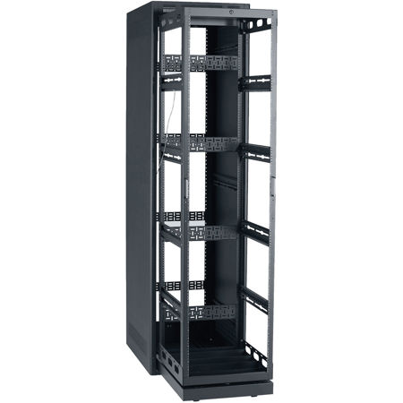 Lowell Manufacturing LHR-4442 Rack-Rollout/Rotating System, 44U, 42" Depth, Black