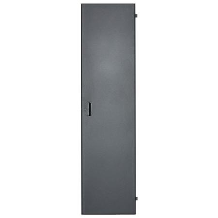 Lowell Manufacturing LHR-FD44 Solid Front Door, LHR 44 Unit Racks, Locking,Black