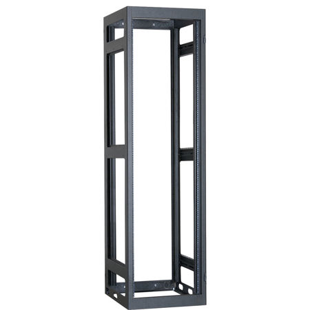 Lowell Manufacturing LGNR 40U 36" Depth Narrow Gangable Rack without Rear Door