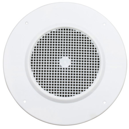 Lowell Manufacturing LO8-P Plastic Grille for 8" Speaker, 12.62" Diameter, White