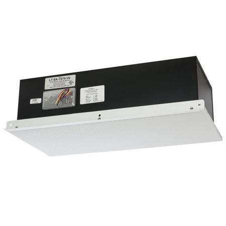 Lowell LT-8A-T870-Vb 8" 50W 1x2 Ceiling Tile Loudspeaker, 70V 8W Transformer