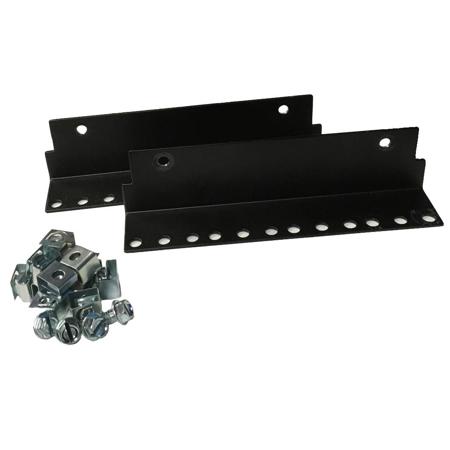 Lowell Manufacturing LWBR-BRR4 4U Base Rear Rails for LWBR Wall-Mount Rack, Pair