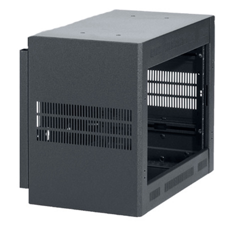 Lowell Manufacturing LWR-719 7U Rack-Sectional Wall Mount with 1 Pair Adjustable Rails, 19" Deep (Door Not Included)