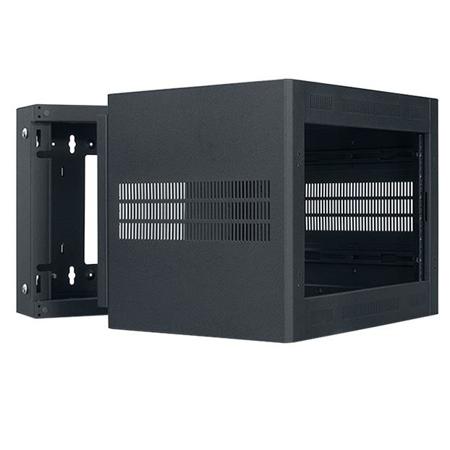 Lowell Manufacturing LWR-723 7U Rack-Sectional Wall Mount, 23" Deep, Black