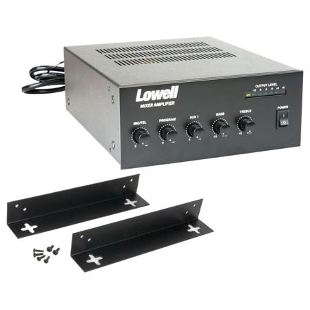 Lowell Manufacturing MA30-WK Mixer with 30W Power Amplifier and Wall-Mount Kit