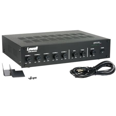 Lowell Manufacturing MA60 Rackmount Mixer with 60W Amplifier