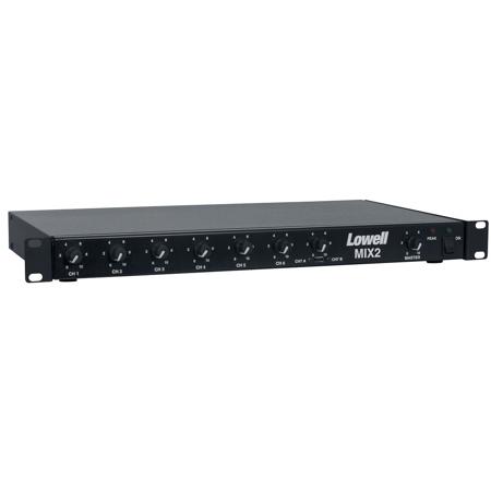 Lowell Manufacturing MIX2 7-Channel Mixer/Pre-Amplifier with Rack Mount Brackets