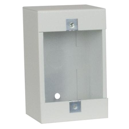 Lowell Manufacturing P1X Steel Surface-Mount Wall Box for 1-Gang Devices, White