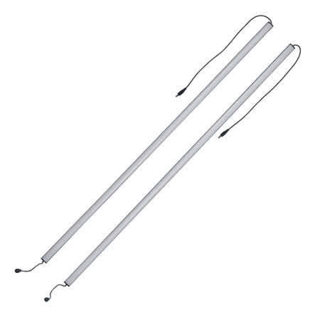 RLB-KITB-40 40" Magnetic Rackmount Light Bars with Blue Lights for 24U+ Racks, Rocker Switch, Pair
