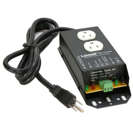 Lowell Manufacturing RPC-15-S 15A Remote Power Control with Surge Protection