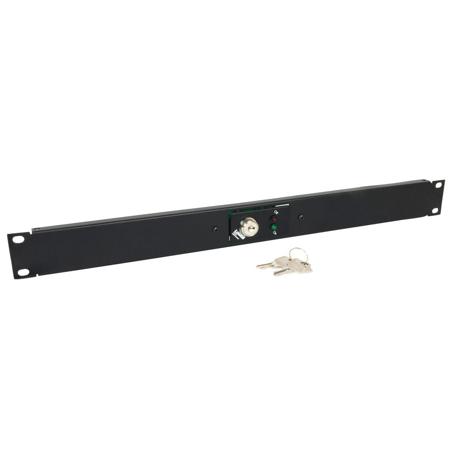 Lowell Manufacturing RPSB2-MKR SPST Key-Switch, Momentary, 2 LED, 1U, Black