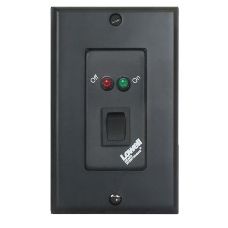 Lowell Manufacturing RPSB2-MP SPST Rocker Switch, Momentary, 2 LED, Black