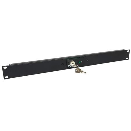 Lowell Manufacturing RPSB-KR SPST Key-Switch, Maintained, 1 LED, 1U, Black