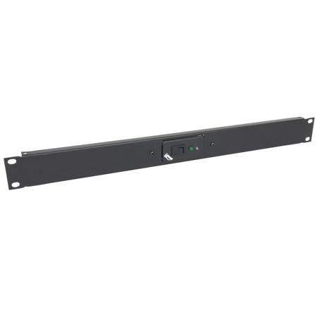 Lowell Manufacturing RPSB-MR SPST Rocker Switch, Momentary, 1 LED, 1U, Black