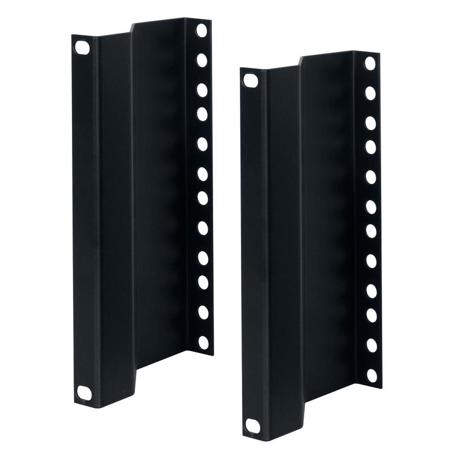 Lowell Manufacturing RRB-4 4U Rack Recessing Brackets, Pair, Black
