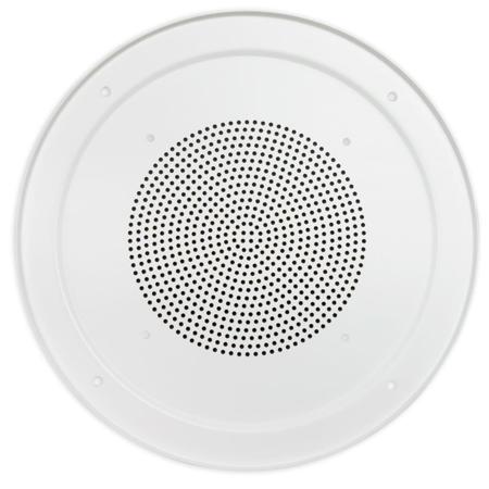 Lowell Manufacturing RS8-AW Aluminum Screw-Mount Grille for 8" Speaker, 12.63" Diameter, White