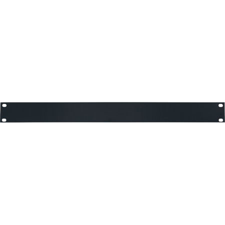 Lowell Manufacturing SEFP-1MC 1U 14 Gauge Blank Steel Flat Panel, 48 Pack, Black