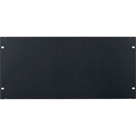Lowell Manufacturing SEP-5 5U 18-Gauge Steel Rackmount Blank Panel with Flange, Black