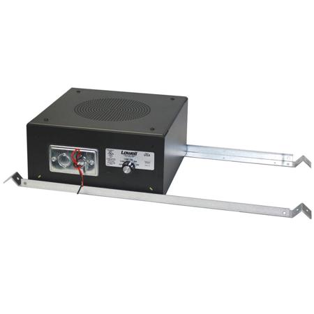 Lowell Manufacturing SM410A-BR Sound Masking Speaker, Bridge Rails, Black
