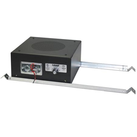 Lowell Manufacturing SM810A-BR Sound Masking Speaker, Bridge Rails, Black