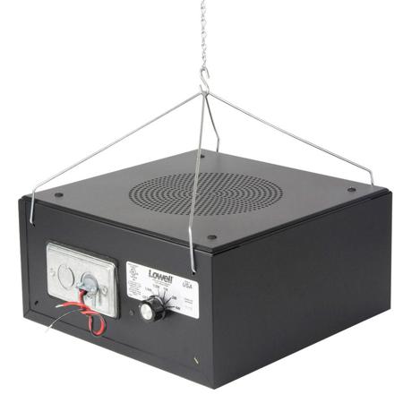 Lowell Manufacturing SM820A Sound Masking Speaker, Includes 8" 50W Coaxial Driver, 70V Transformer, 760 cu.in. Backbox Enclosure with Hangar Mount, Black