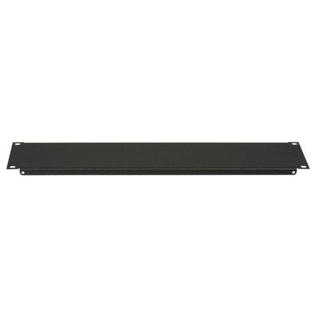 Lowell Manufacturing SP-2CC 2U Blank Steel Panel, Flange, 12 Pack, Black Wrinkle
