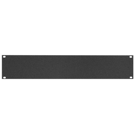 Lowell Manufacturing SP-3CC 3U Blank Steel Panel, Flange, 6 Pack, Black Wrinkle