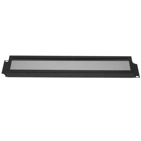 Lowell Manufacturing SSC-1P 1U Rack Panel Security Cover, Plexiglass, Black