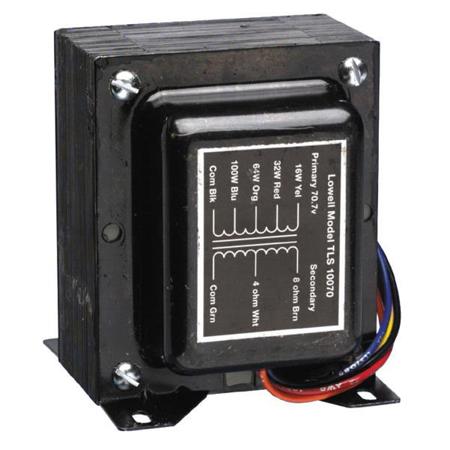 Lowell Manufacturing TLS-10070 100W/70V 20/20 AudioVision Transformer