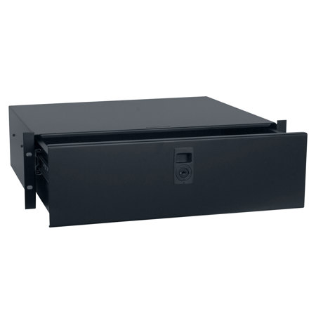 Lowell Manufacturing UDP-214 2U Utility Drawer with Slam Latch and Key Lock