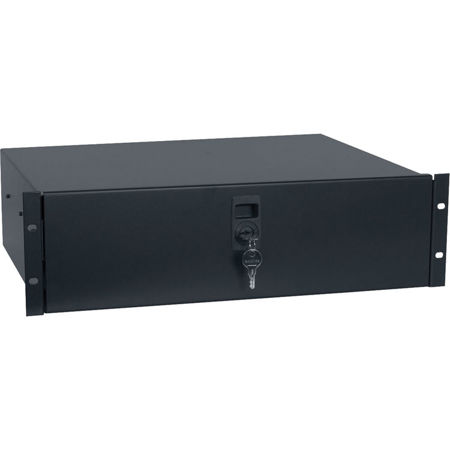 Lowell Manufacturing UDP-314 3U Utility Drawer with Slam Latch and Key Lock