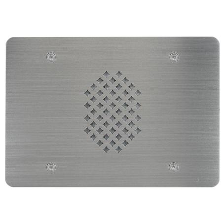Lowell Manufacturing VRI-3G-45 Vandal-Resistant Intercom Station without Transformer, 3-Gang Wall Plate, 45 Ohms Speaker