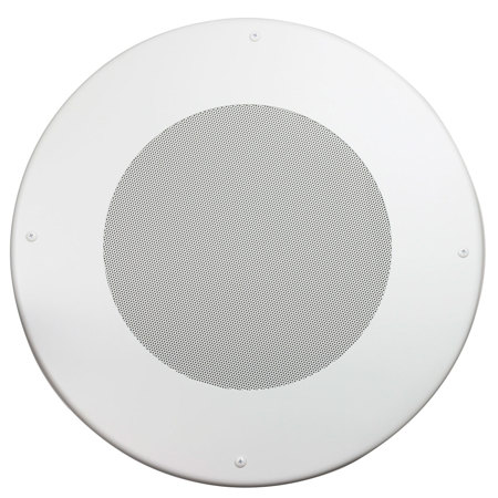 Lowell Manufacturing WB-12 Round Steel Screw-Mount Grille for 12" Speaker, White
