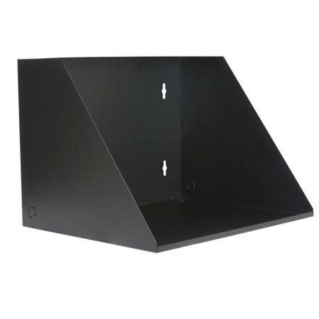 Lowell Manufacturing WS21-17 Welded Heavy Duty Steel Wall-Mount Shelf for Electronics, Supports 200 Lbs, Black