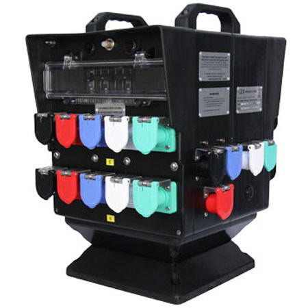 Lex 400 Amp 3 Phase Cam-Type Splitter with Duplex Receptacles